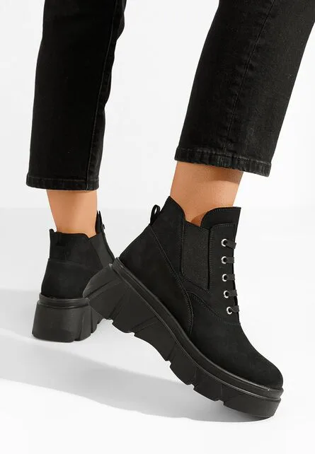 Ghete dama piele Melba V2 negre 1 Ghete dama piele Melba V2 negre