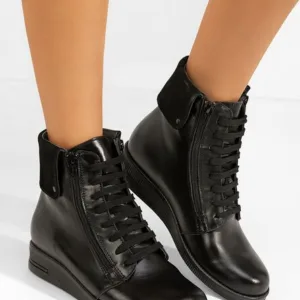 Ghete dama piele Monserrate negre