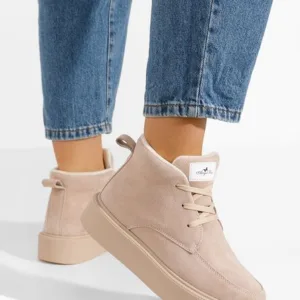 Ghete dama piele Nelida bej