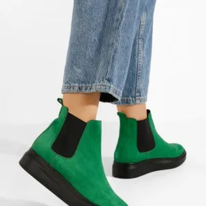 Ghete dama piele Oleira V2 verzi