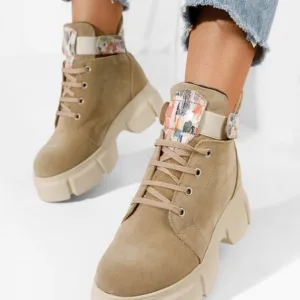 Ghete dama piele Saeva V2 bej