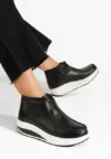 Ghete dama piele Valara negre
