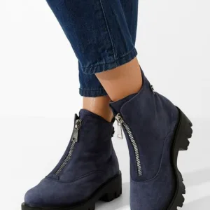 Ghete dama piele Velora V2 navy