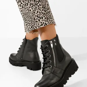 Ghete dama piele Welsa negre