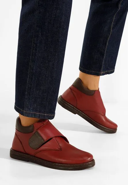 Ghete dama piele grena Neriasa 1 Ghete dama piele grena Neriasa