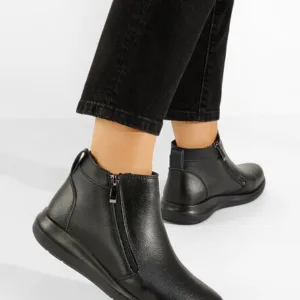 Ghete dama piele negre Afragola V2