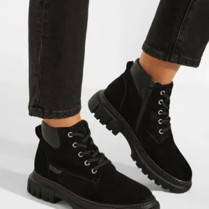 Ghete dama piele negre Aiqua