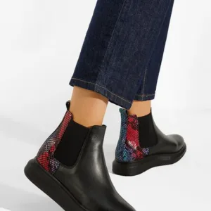 Ghete dama piele negre Oleira