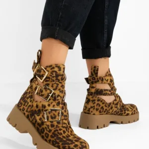 Ghete dama toamna Audrie leopard