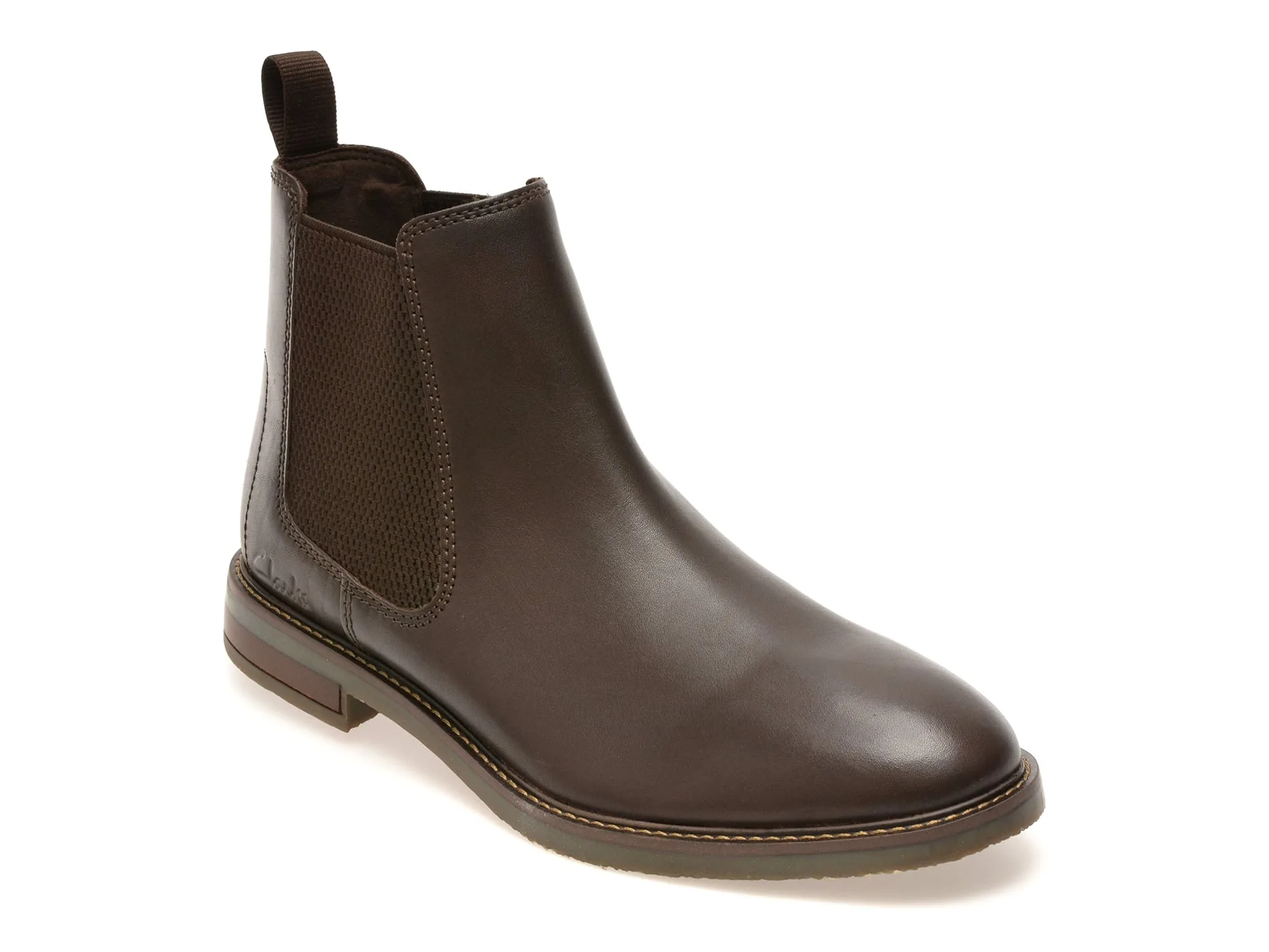 Ghete elegante CLARKS maro, JAXEN EASY, din piele naturala 1 Ghete elegante CLARKS maro