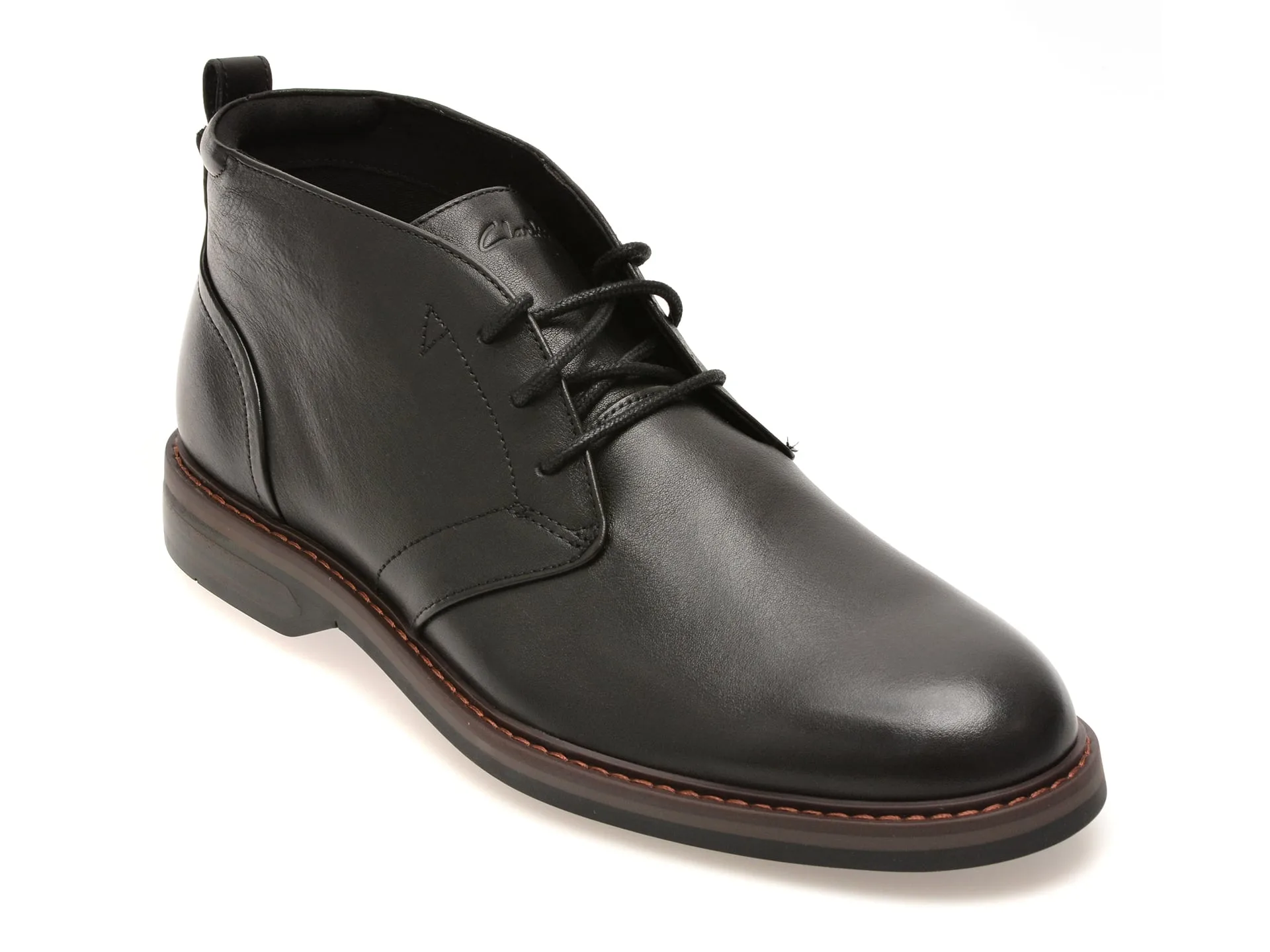 Ghete elegante CLARKS negre, ALDWIN 2 CHUKKA, din piele naturala 1 Ghete elegante CLARKS negre