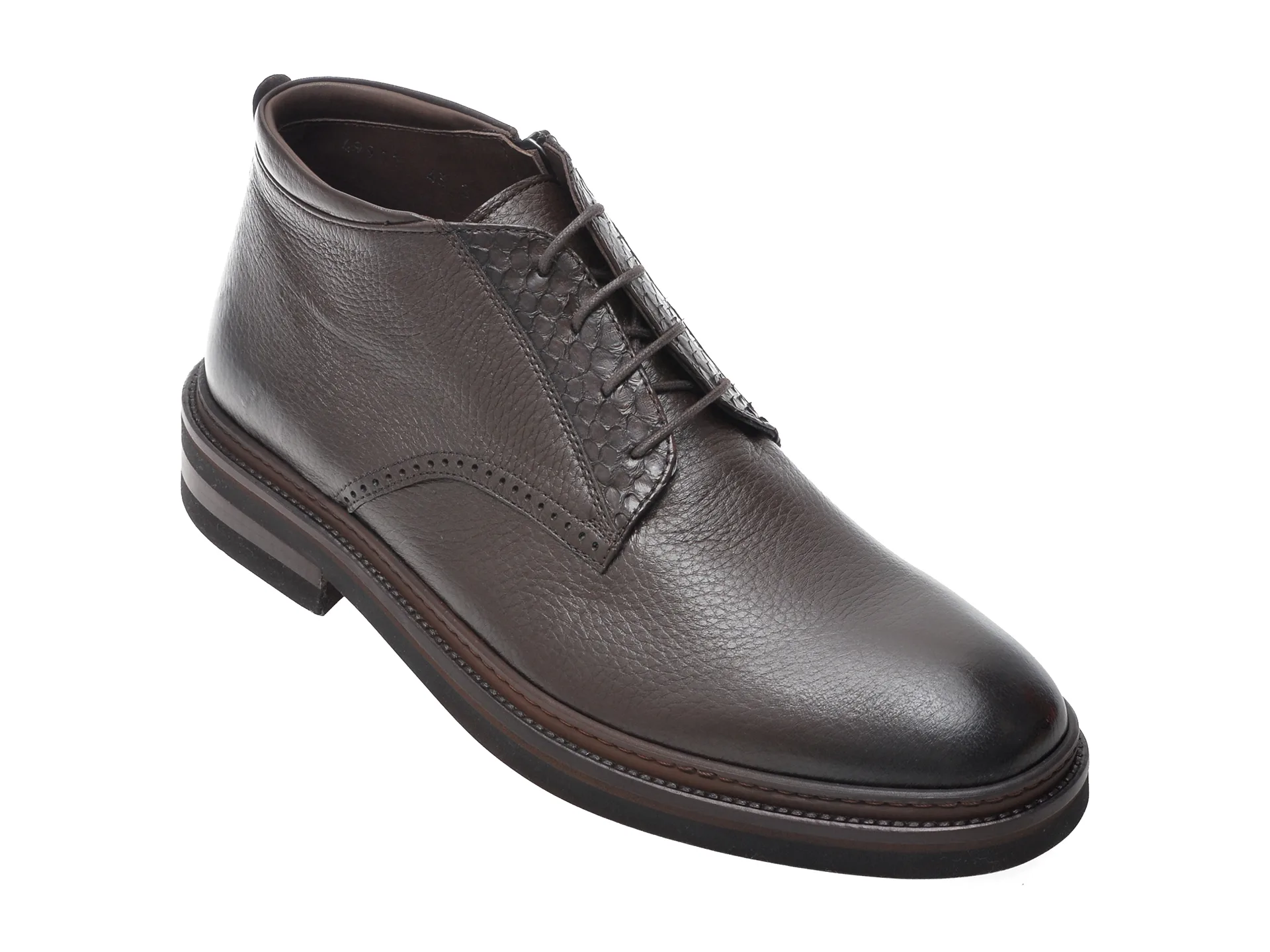 Ghete elegante LE COLONEL maro, 49911, din piele naturala 1 Ghete elegante LE COLONEL maro