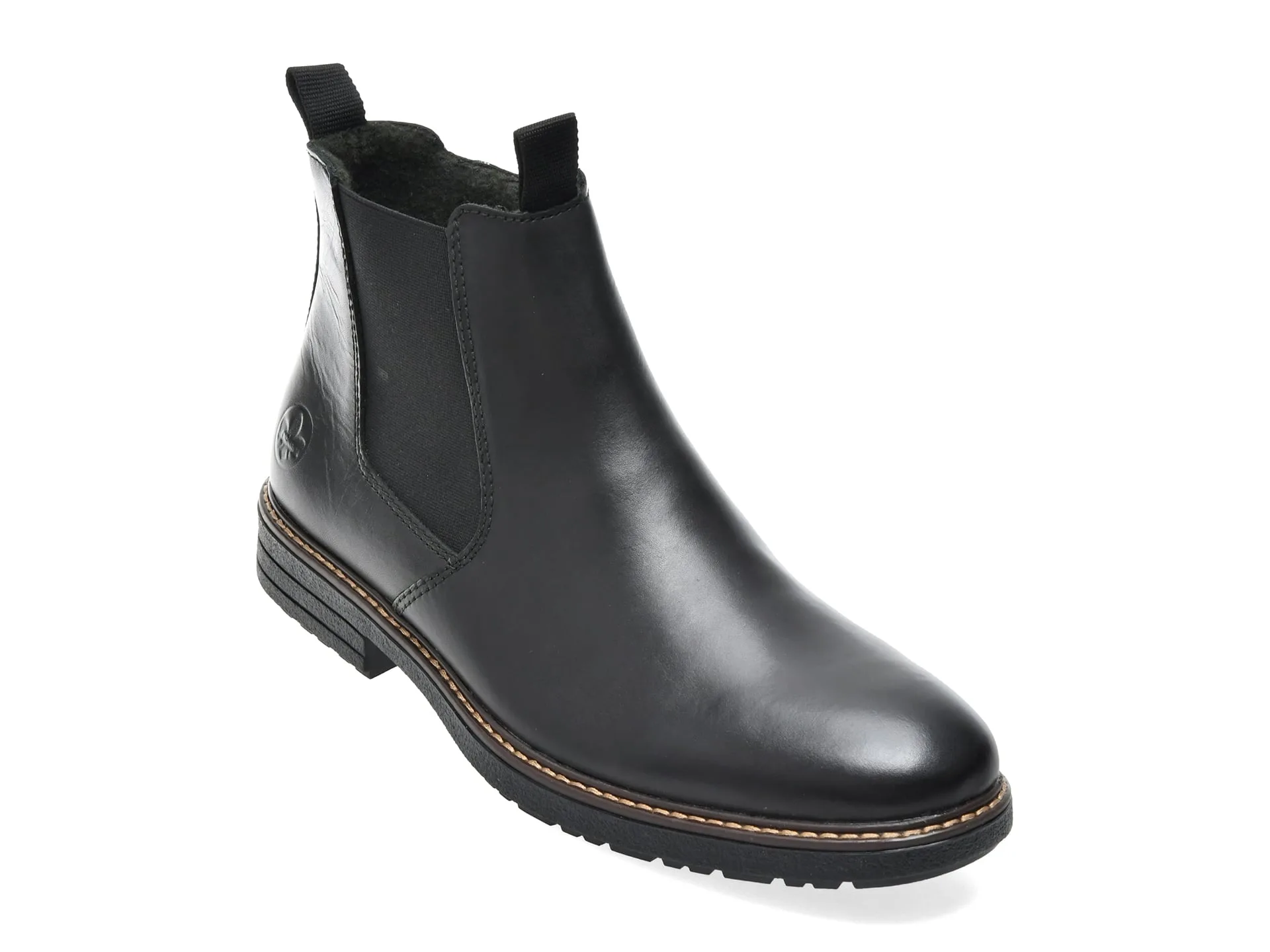 Ghete elegante RIEKER negre, 33180, din piele naturala 1 Ghete elegante RIEKER negre