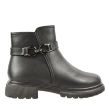 Ghete 499 Ghete elegante - dama - J850005A negru - piele naturala