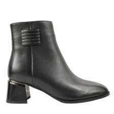 Ghete 479 Ghete elegante - dama - K350033 negru - piele naturala - cu toc
