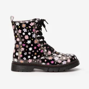 Ghete fete Flowers negre