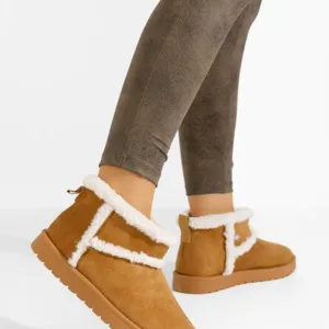 Ghete imblanite dama Georgiana camel