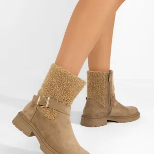 Ghete imblanite dama Sherill V2 camel