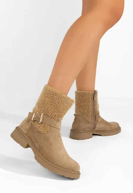 Ghete imblanite dama Sherill V2 camel 1 Ghete imblanite dama Sherill V2 camel