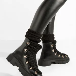 Ghete imblanite dama Sherpa negre