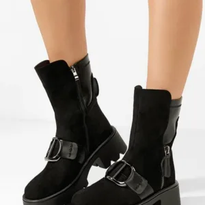 Ghete inalte dama Evelyn negre