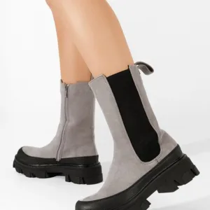 Ghete inalte dama Kovana gri