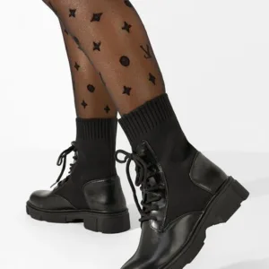 Ghete tip soseta Karina negre
