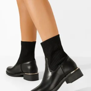 Ghete tip soseta Nastazia negre