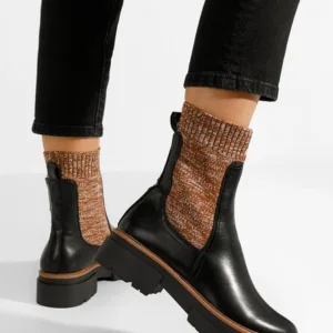Ghete tip soseta Sabrea negre
