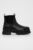 Aldo Ghete Chelsea de piele femei, culoarea negru, cu toc drept