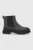 Camper Ghete Chelsea de piele Ufo/Pix femei, culoarea verde, cu toc plat