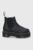 Dr. Martens Ghete Chelsea de piele Quad FL femei, culoarea negru, cu platformă, izolat