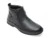Ghete BITE THE BULLET negre, K220, din piele naturala