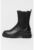 Ghete Chelsea high-cut din piele