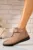 Ghete Dama Imblanite Kaki din Piele Ecologica Elley