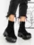 Ghete Dama cu Platforma 3AD63 Negru | Mei