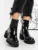 Ghete Dama cu Platforma 3AD70 Negru | Mei