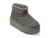 Ghete EMU gri, STINGER MICRO FLATFORM, din piele intoarsa