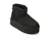 Ghete EMU negre, STINGER MICRO FLATFORM, din piele intoarsa