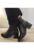 Ghete Elegante Dama 50009 01-N Negre + Lac – Negru
