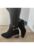 Ghete Elegante Dama K45-110C Negre Velur – Negru Velur