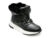 Ghete GEOX negre, D26HXA, din piele ecologica si material textil