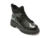 Ghete GRYXX negre, M500016, din piele naturala lacuita