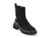 Ghete GRYXX negre, W415, din piele intoarsa