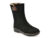 Ghete RIEKER negre, 73350, din piele intoarsa