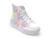 Ghete SKECHERS albe, HYPERLIFT, din piele ecologica