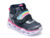 Ghete SKECHERS bleumarin, HEART LIGHTS, din piele ecologica