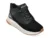 Ghete SKECHERS negre, 118414, din material textil si piele naturala