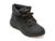 Ghete SKECHERS negre, 144194, din piele ecologica si material textil
