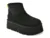 Ghete UGG negre, CLASSIC MINI DIPPER, din piele intoarsa